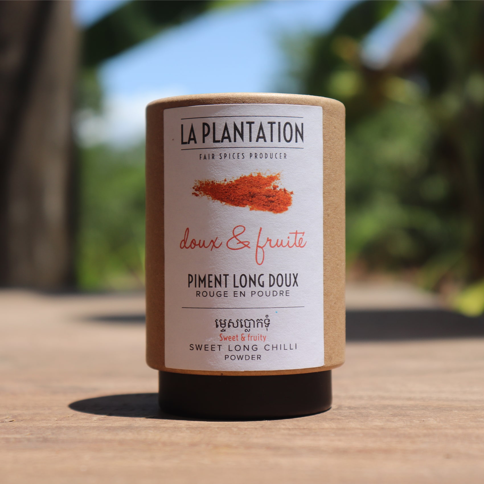 tube alimentaire en kraft de paprika en poudre