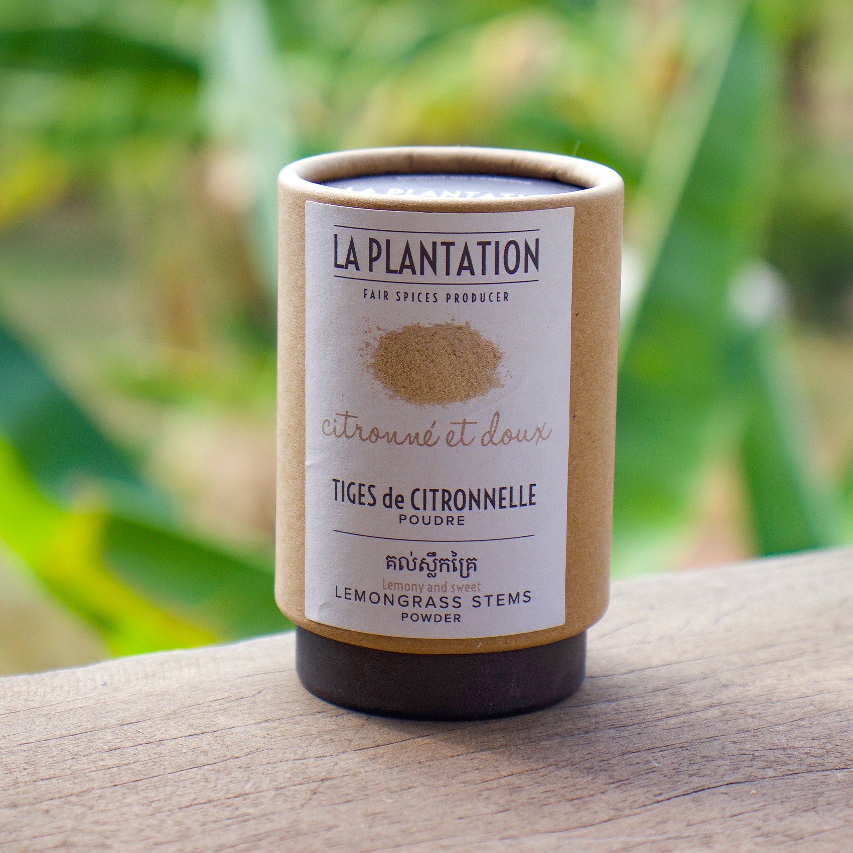 tube alimentaire en kraft de citronnelle en poudre