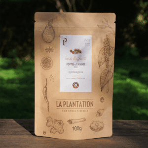 paquet de poivre de kampot rouge avec fermeture zip