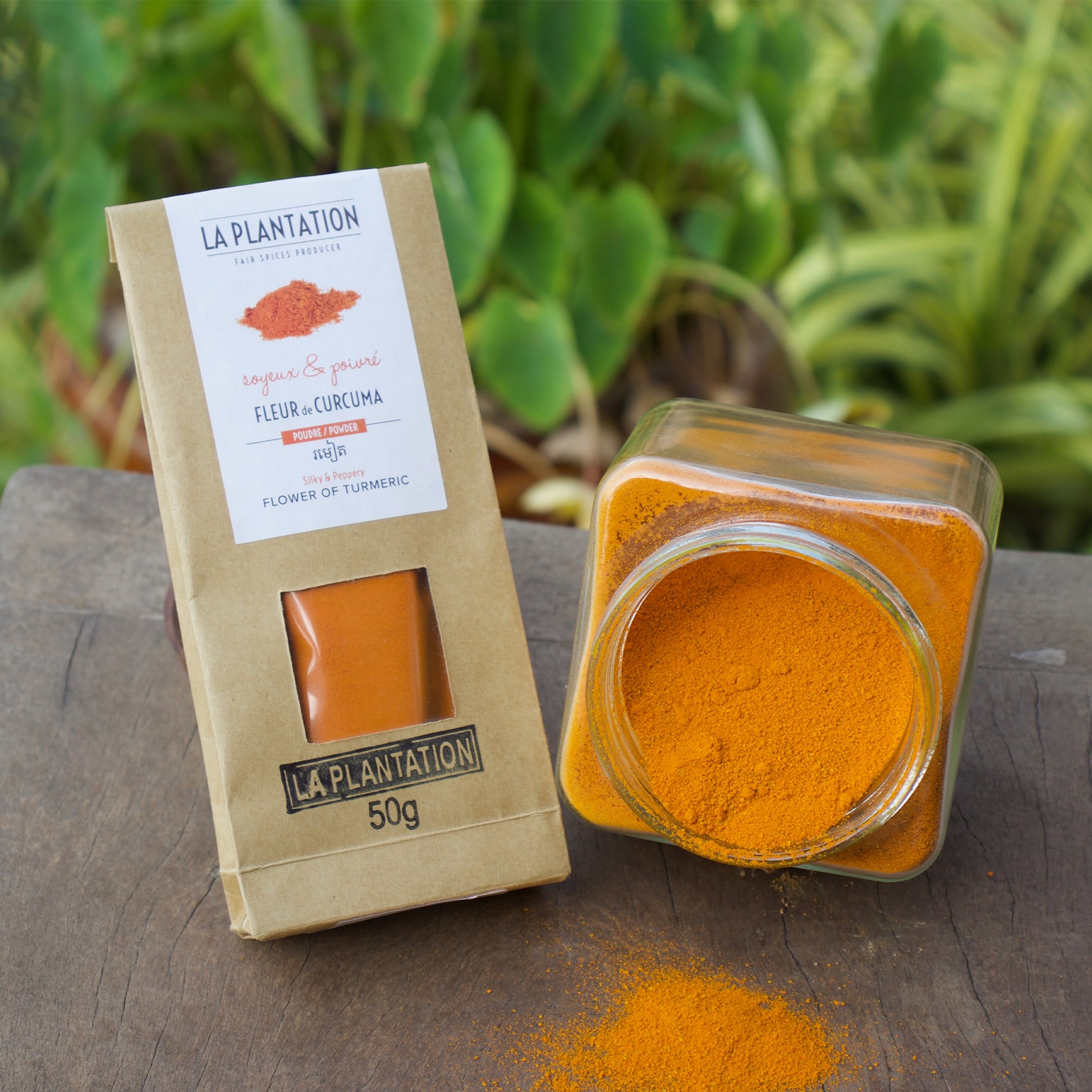 poudre de curcuma orange