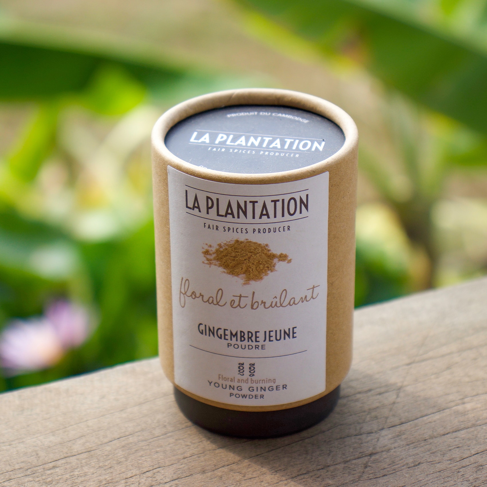 tube alimentaire en kraft contenant de la poudre de gingembre