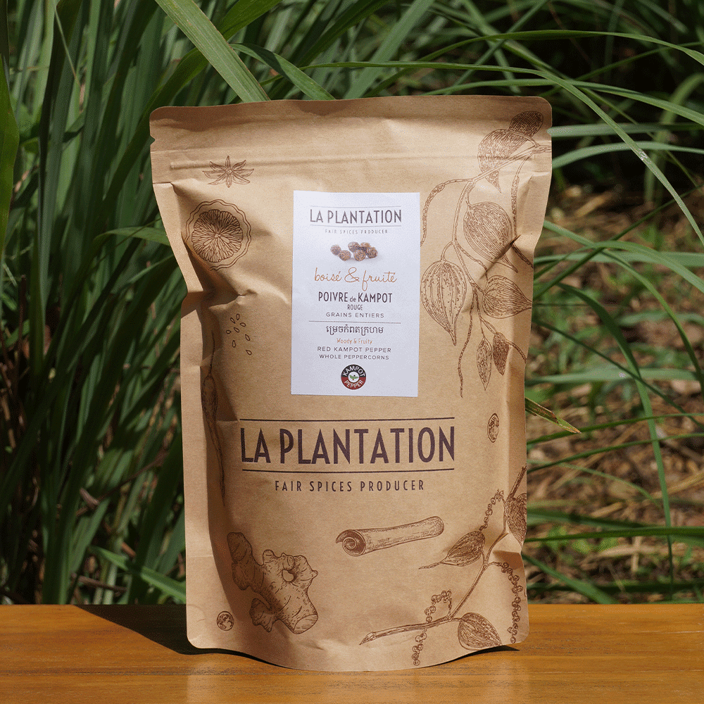 poivres de Kampot rouge en grand format