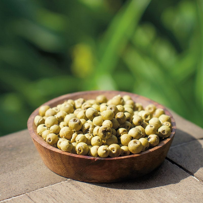 Grains de Poivre vert de Kampot déshydratés