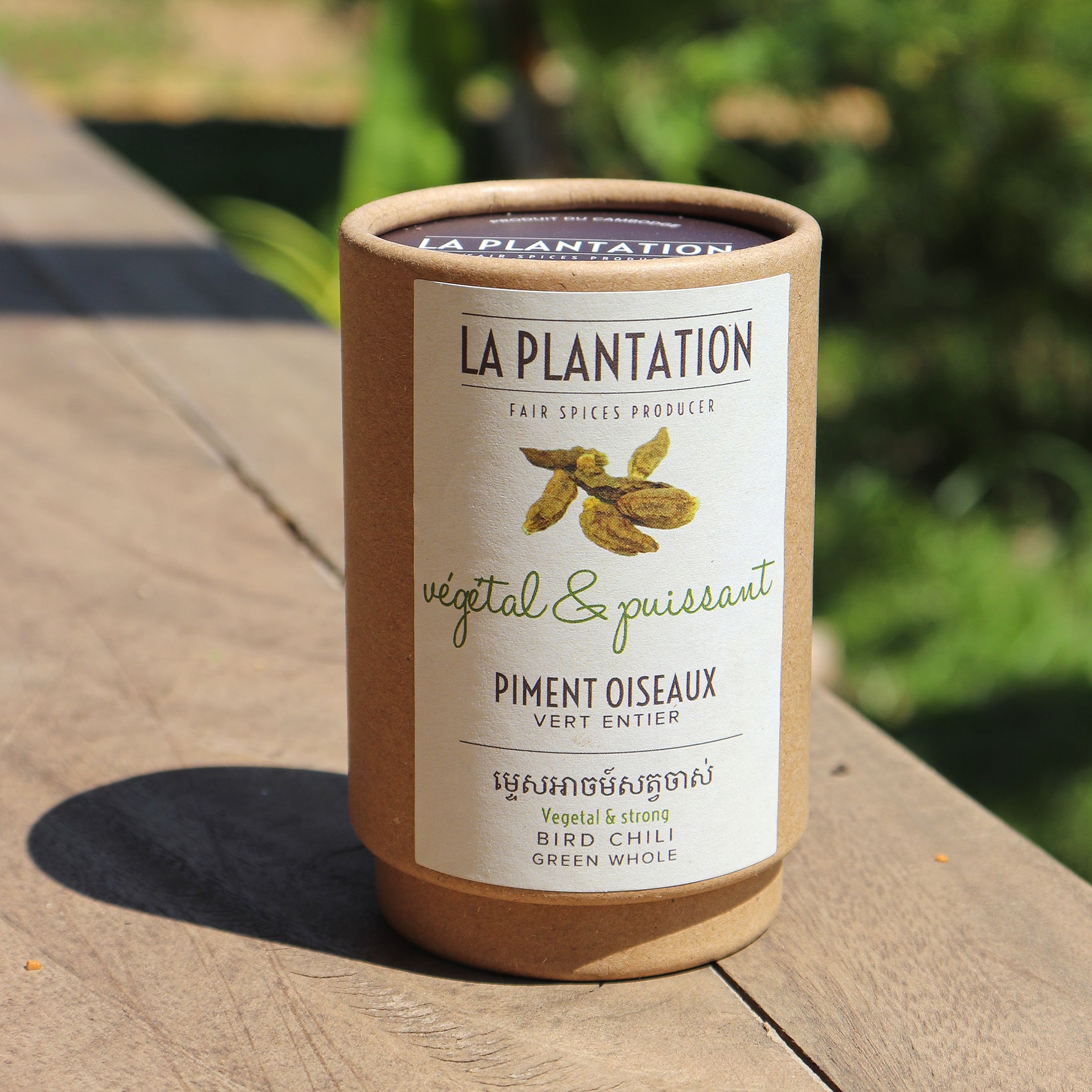 tube en kraft alimentaire de piments oiseau