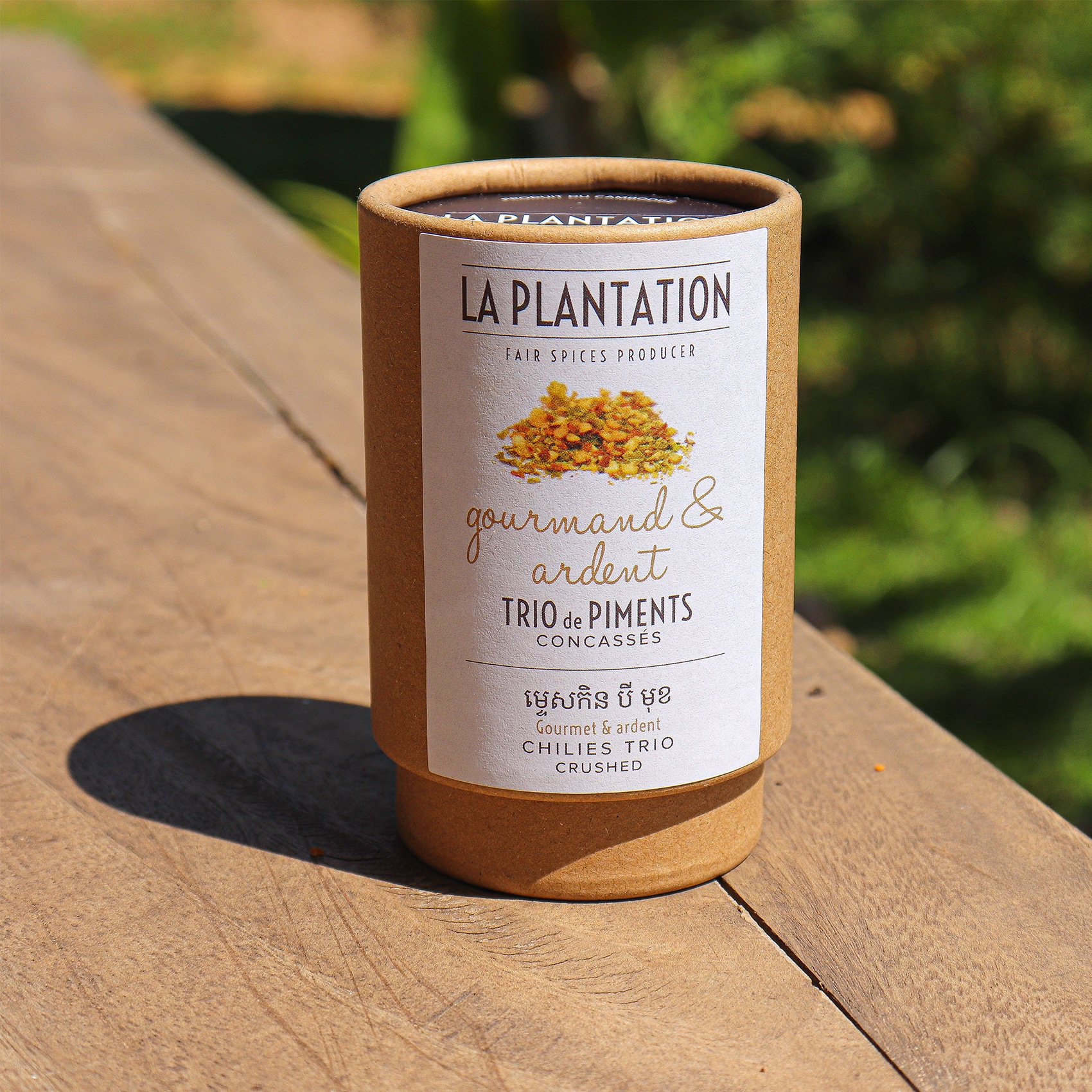 tube en kraft alimentaire de piments concassés