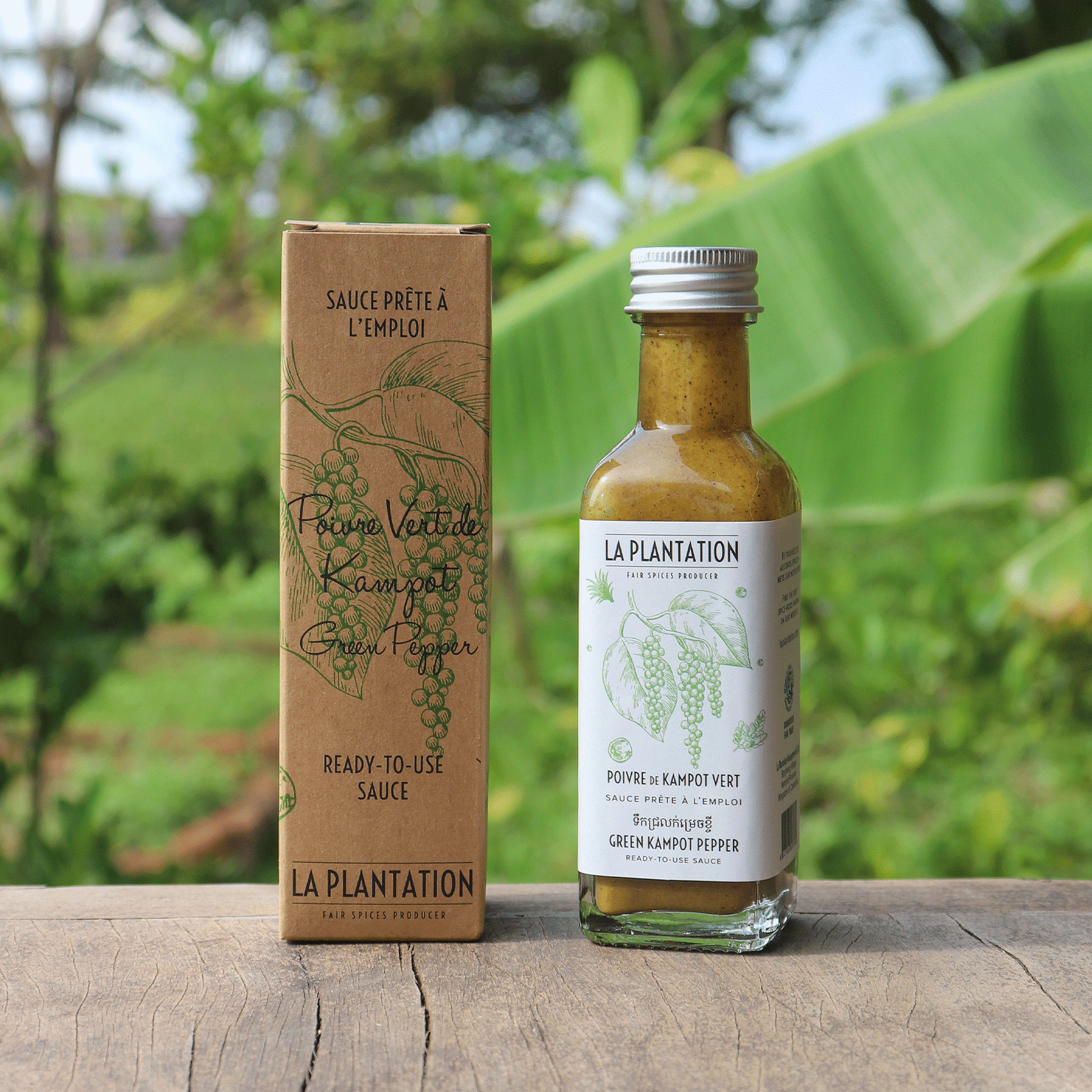 sauce au poivre et emballage