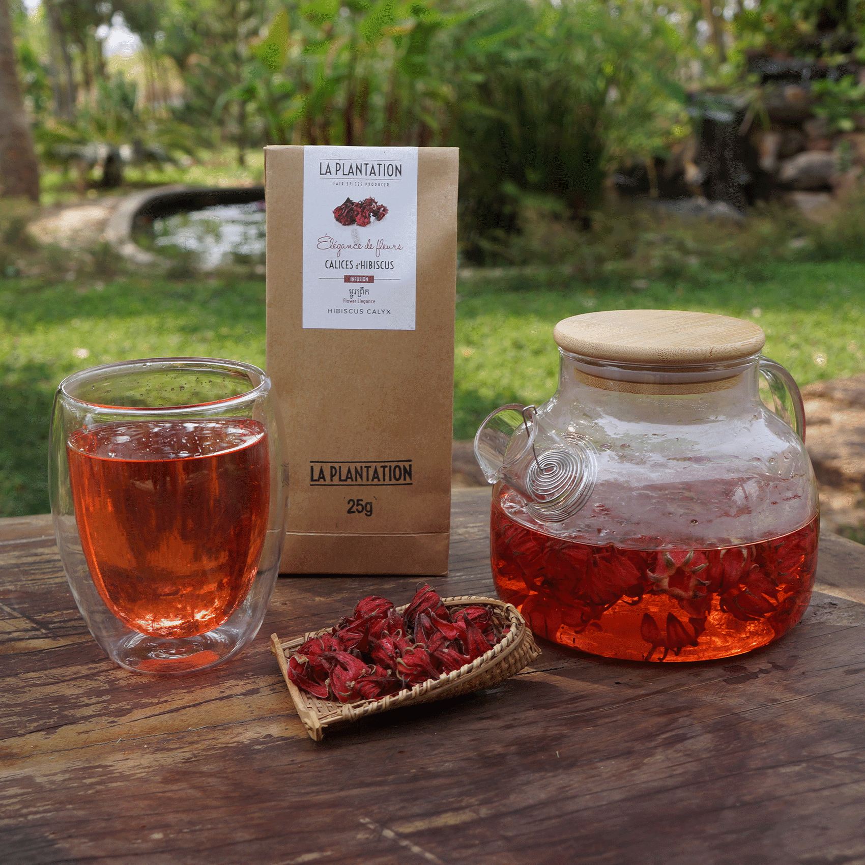hibiscus herbal tea infusion