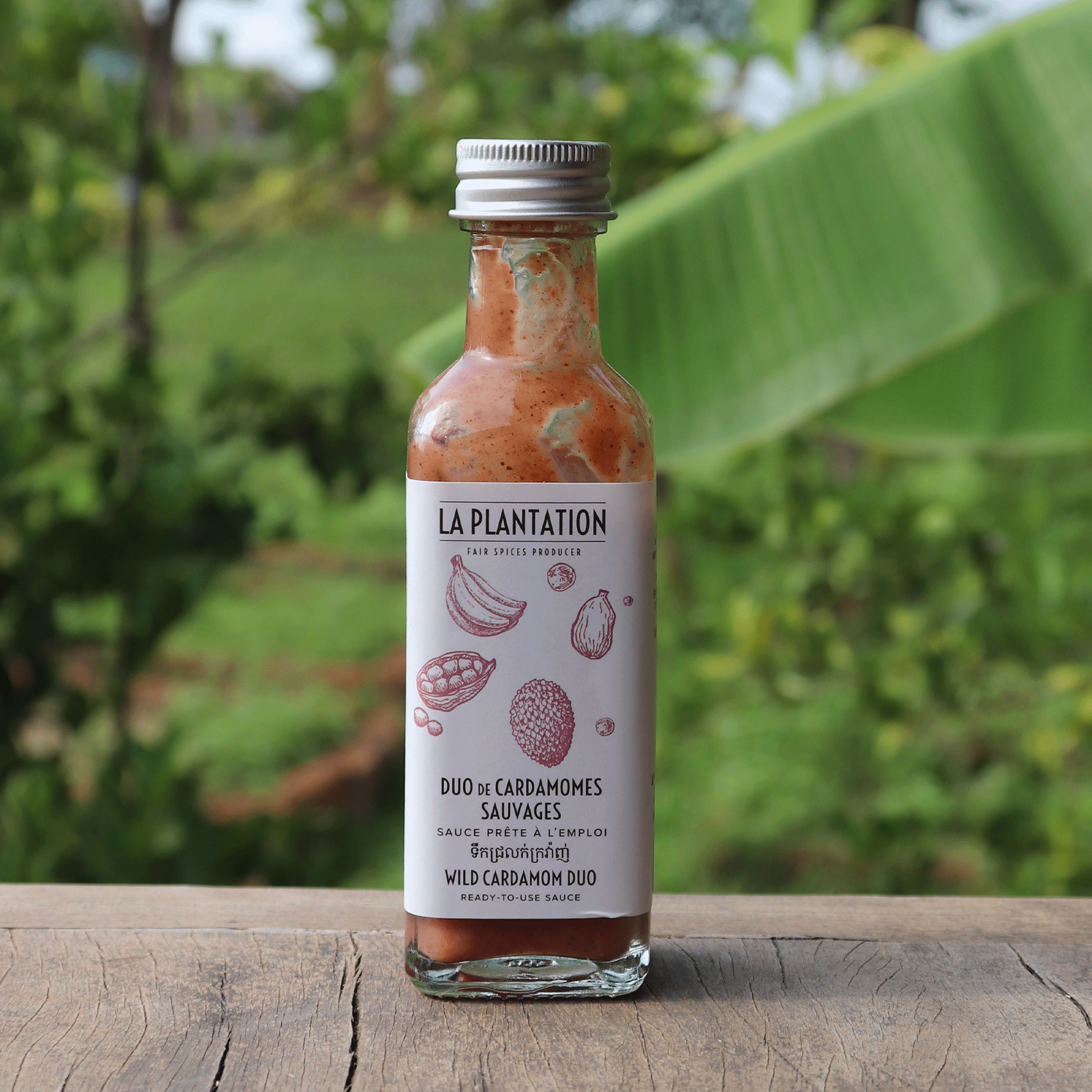bouteille de sauce douce à la cardamome