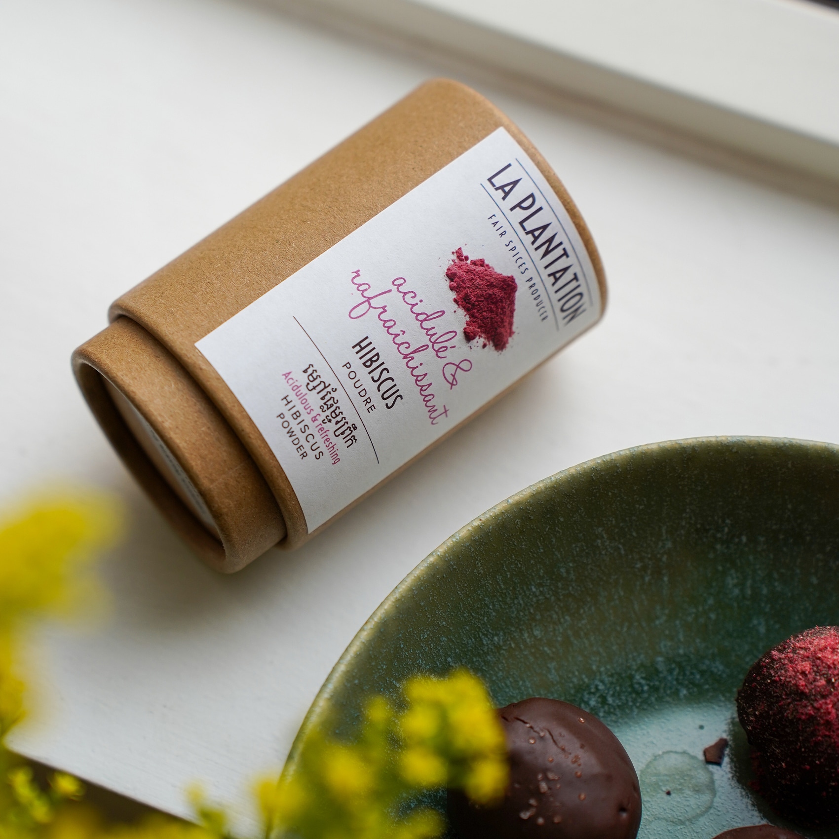 tube alimentaire en kraft de poudre d'hibiscus
