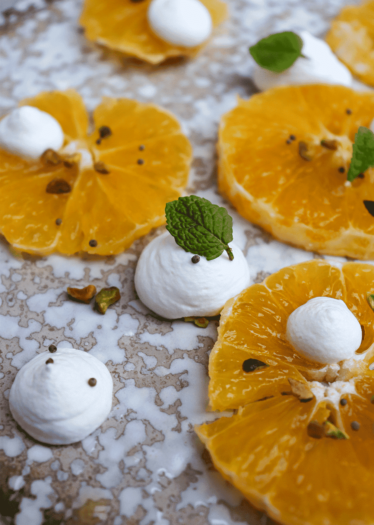 Orange Carpaccio, Long Pepper Pearls - La Plantation