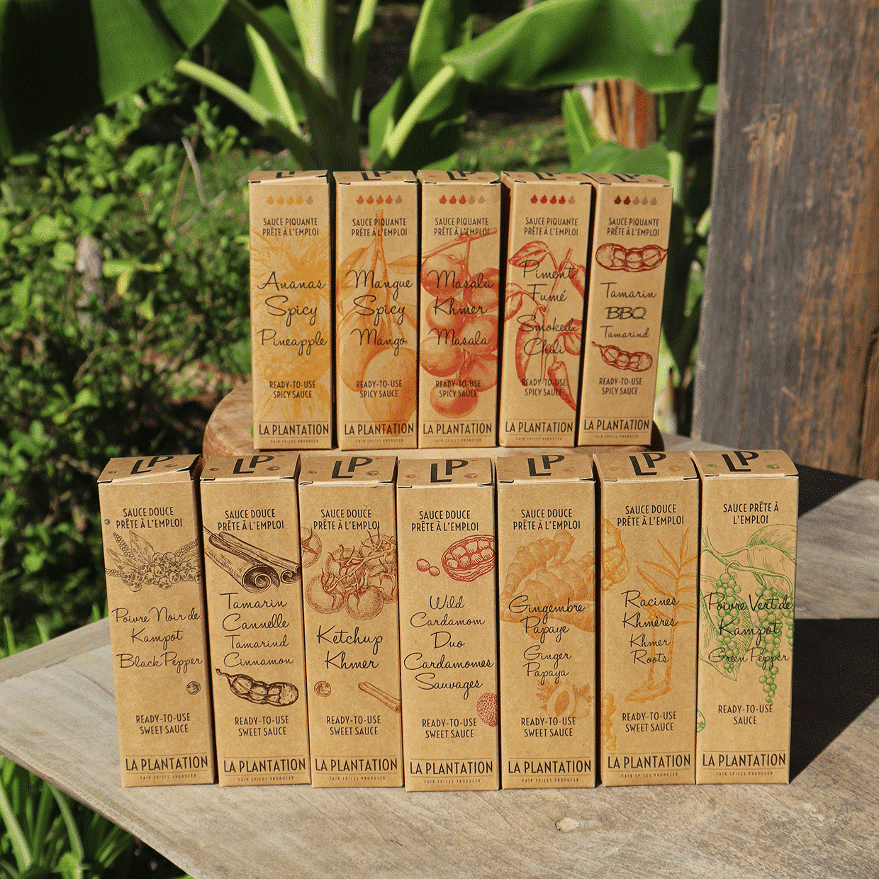 gamme de sauces