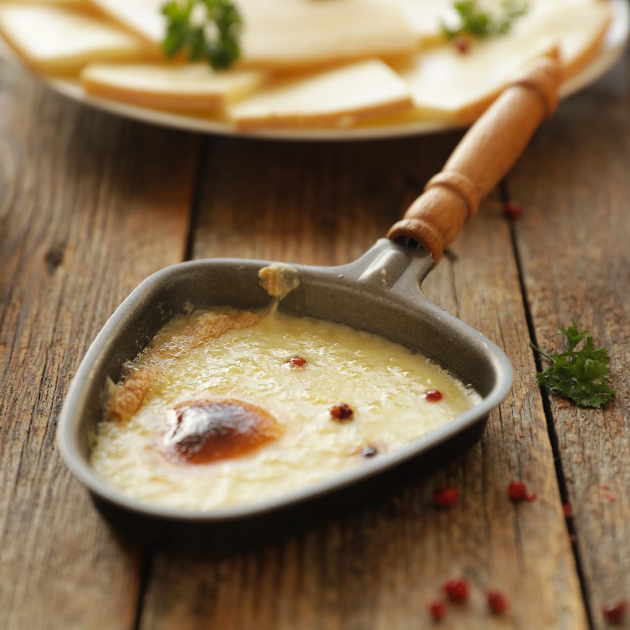 raclette à la sauce piquante