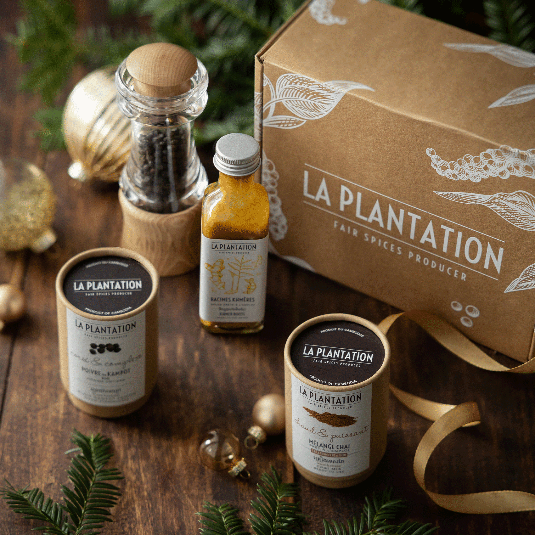 tube en kraft alimentaire d'épices et moulin à poivre