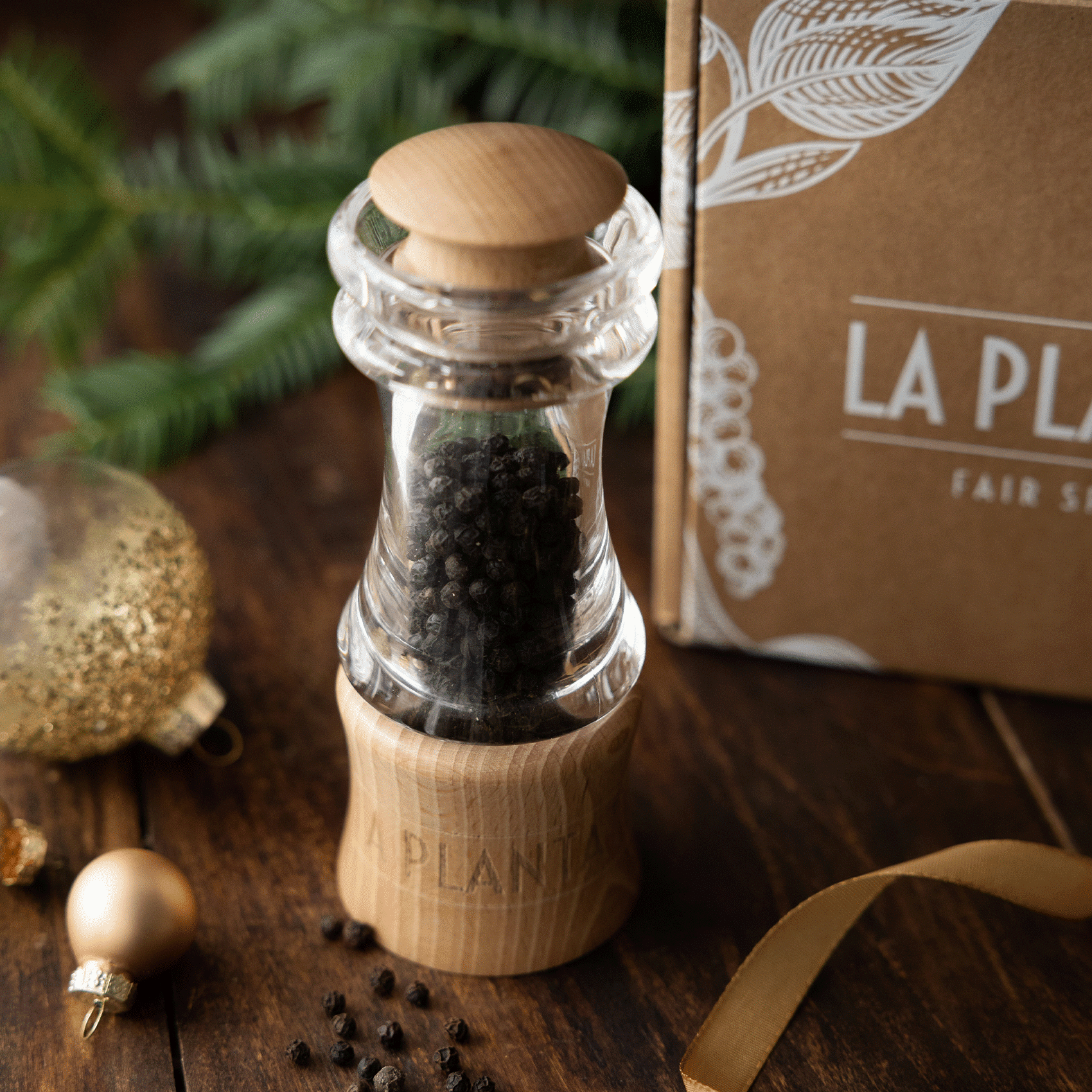 moulin à poivre en verre acrylique