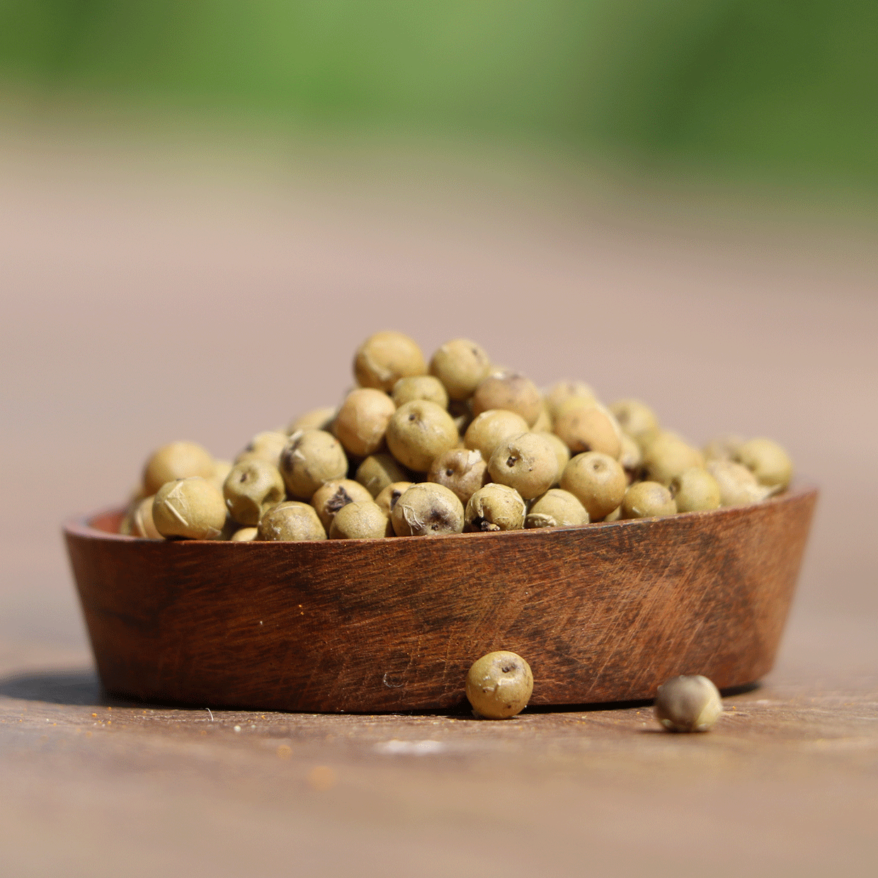 Grains de poivres blancs