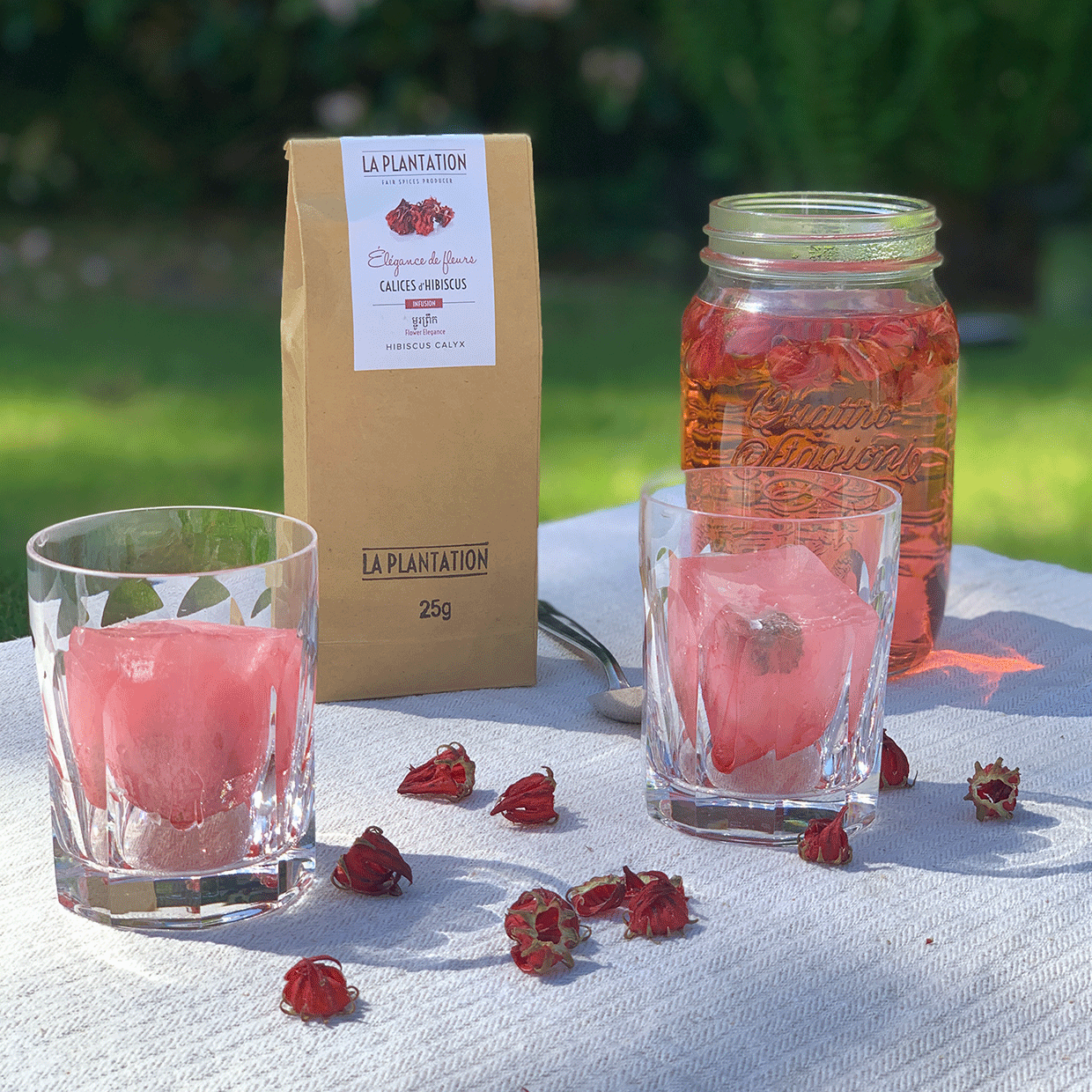 cocktail à l'hibiscus