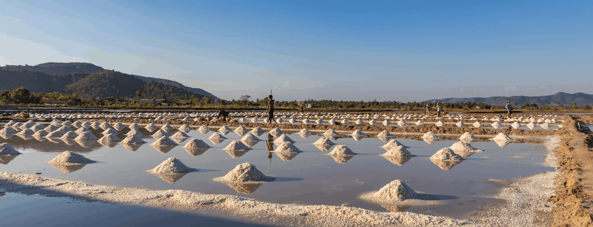 Salzfelder von Kampot