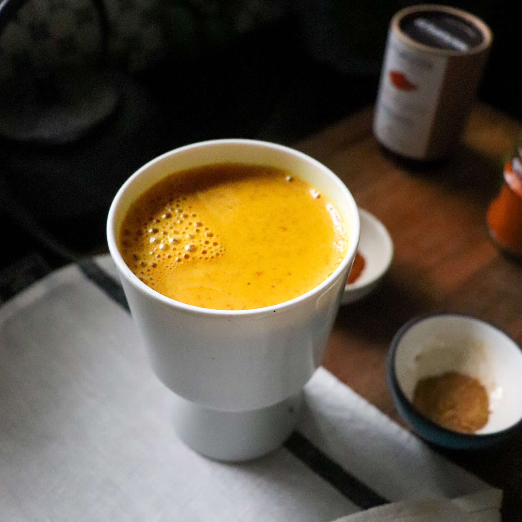 boisson chaude au curcuma