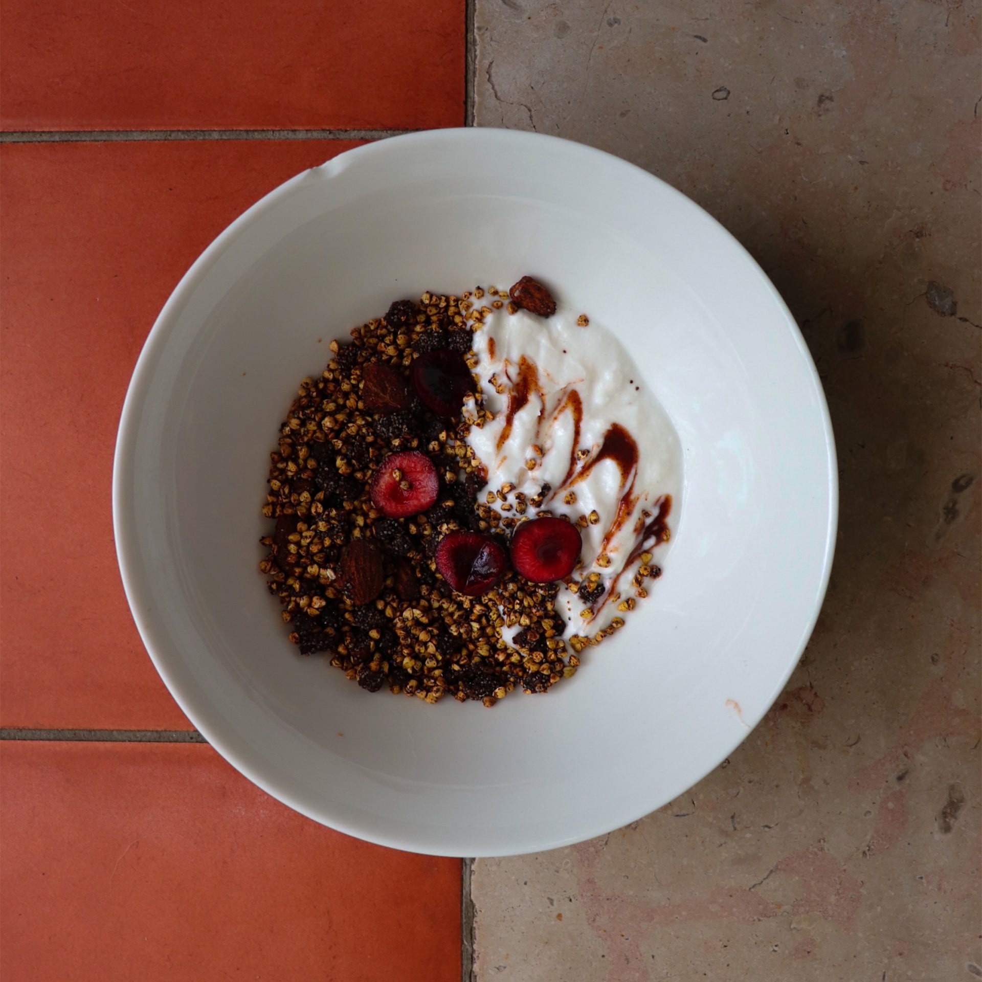 recette de granola, yaourt et cannelle