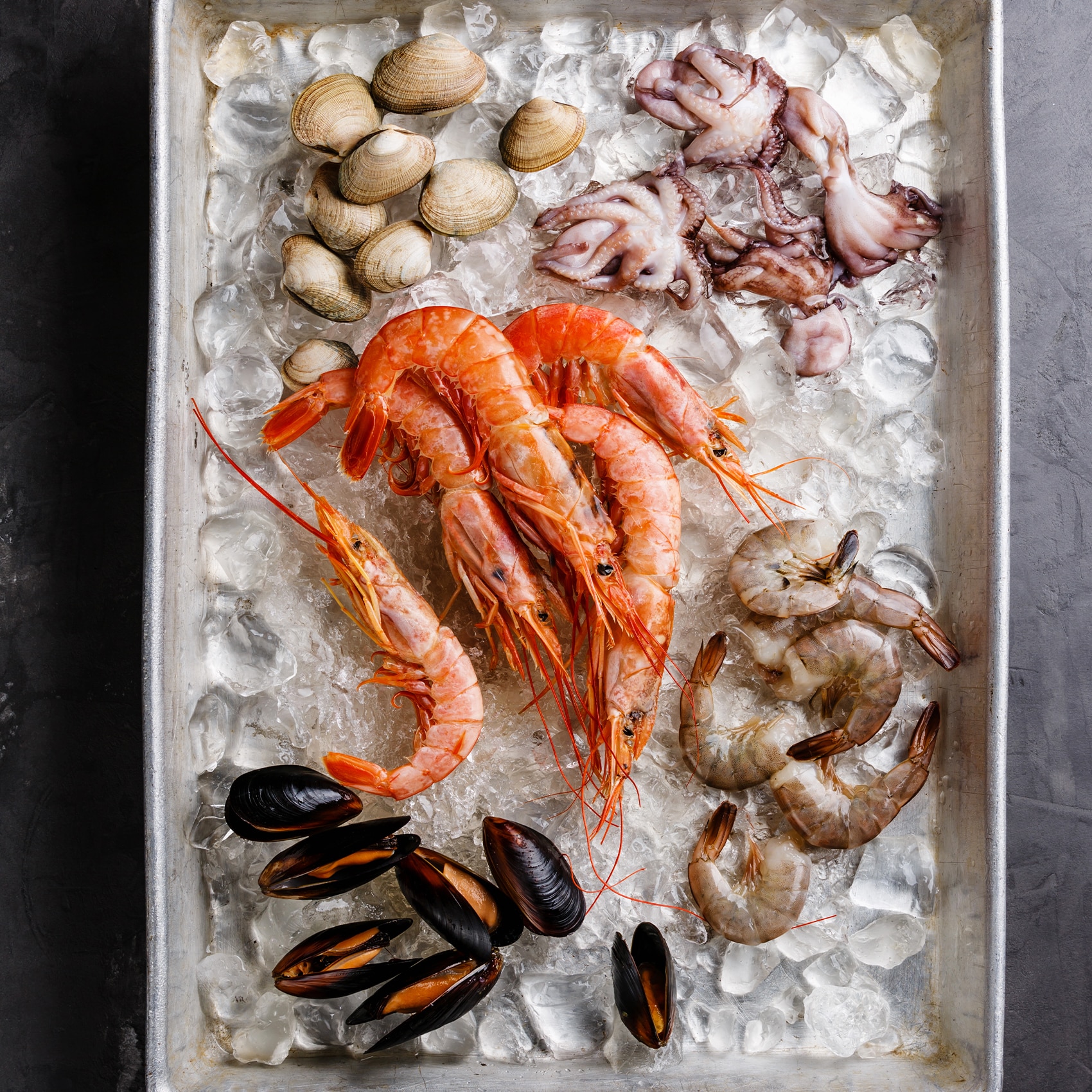 plateau de fruits de mer et crustacé