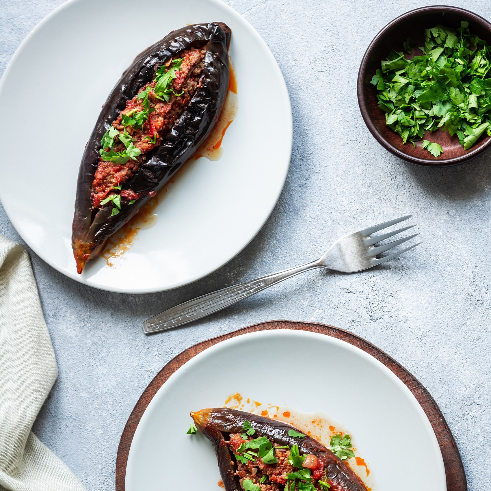 recette d'aubergine rôtie au four