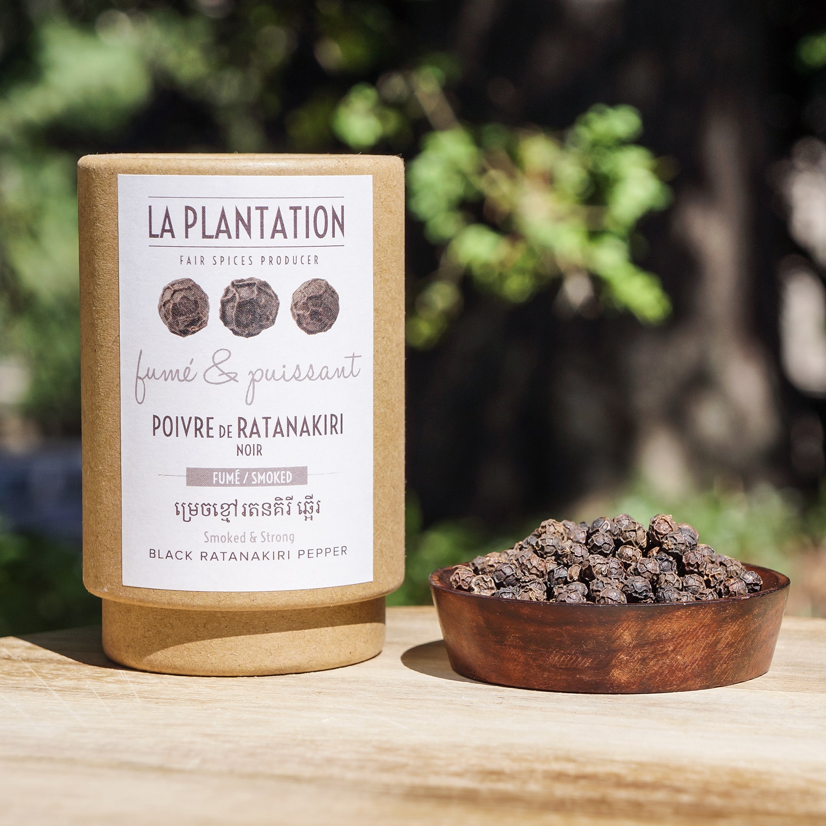 Poivre de Ratanakiri Noir fumé