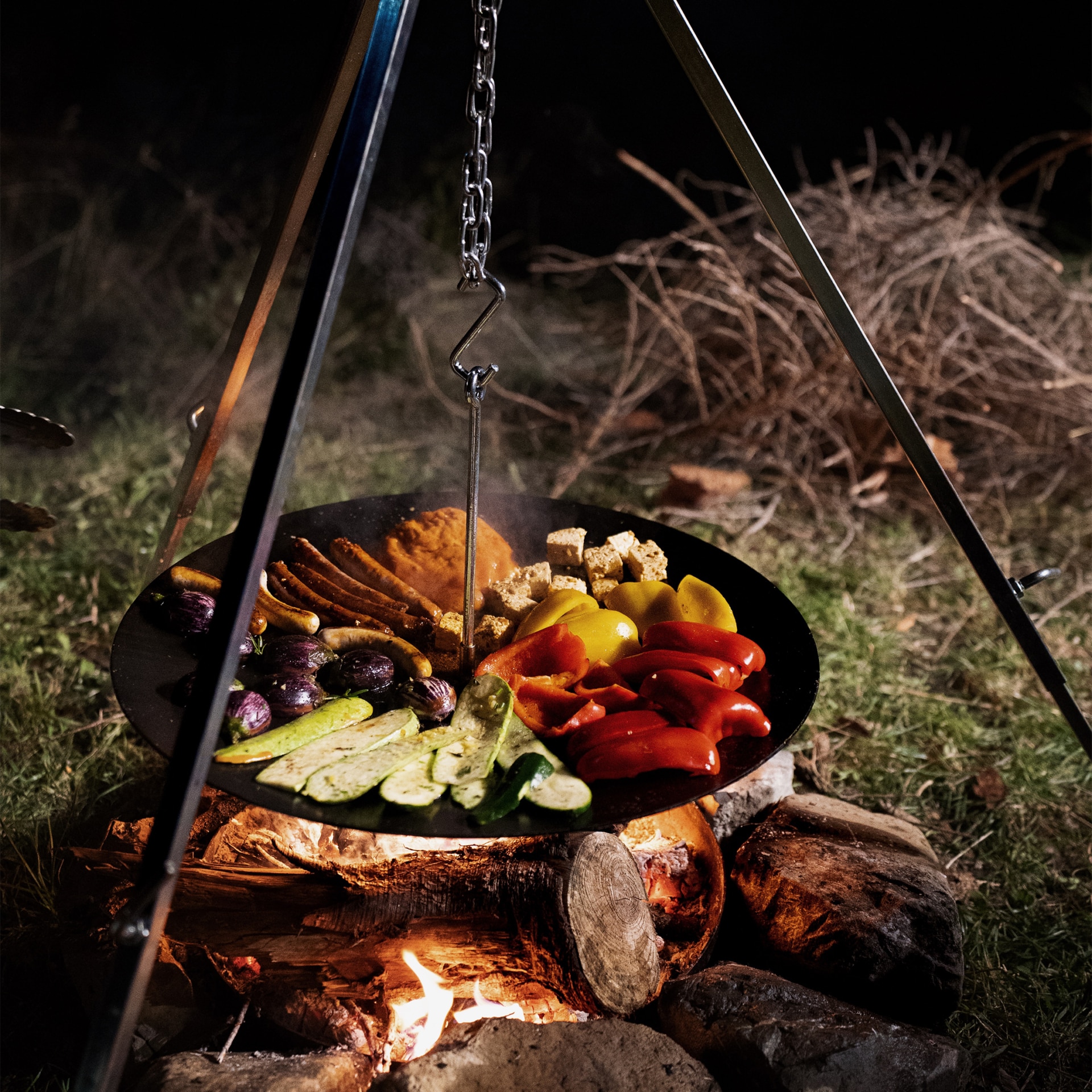 Barbecue en pleine nature