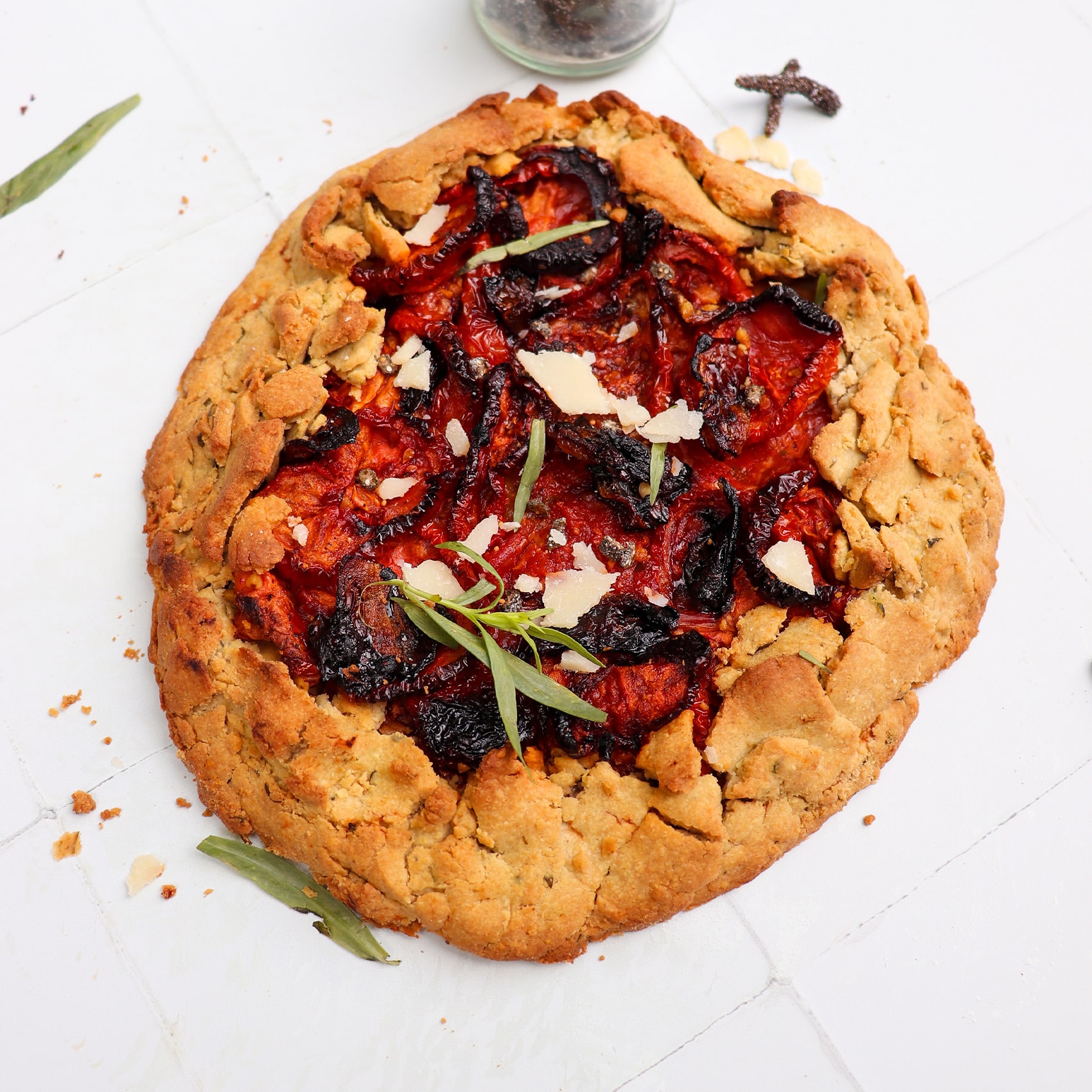 tarte rustique à la tomates