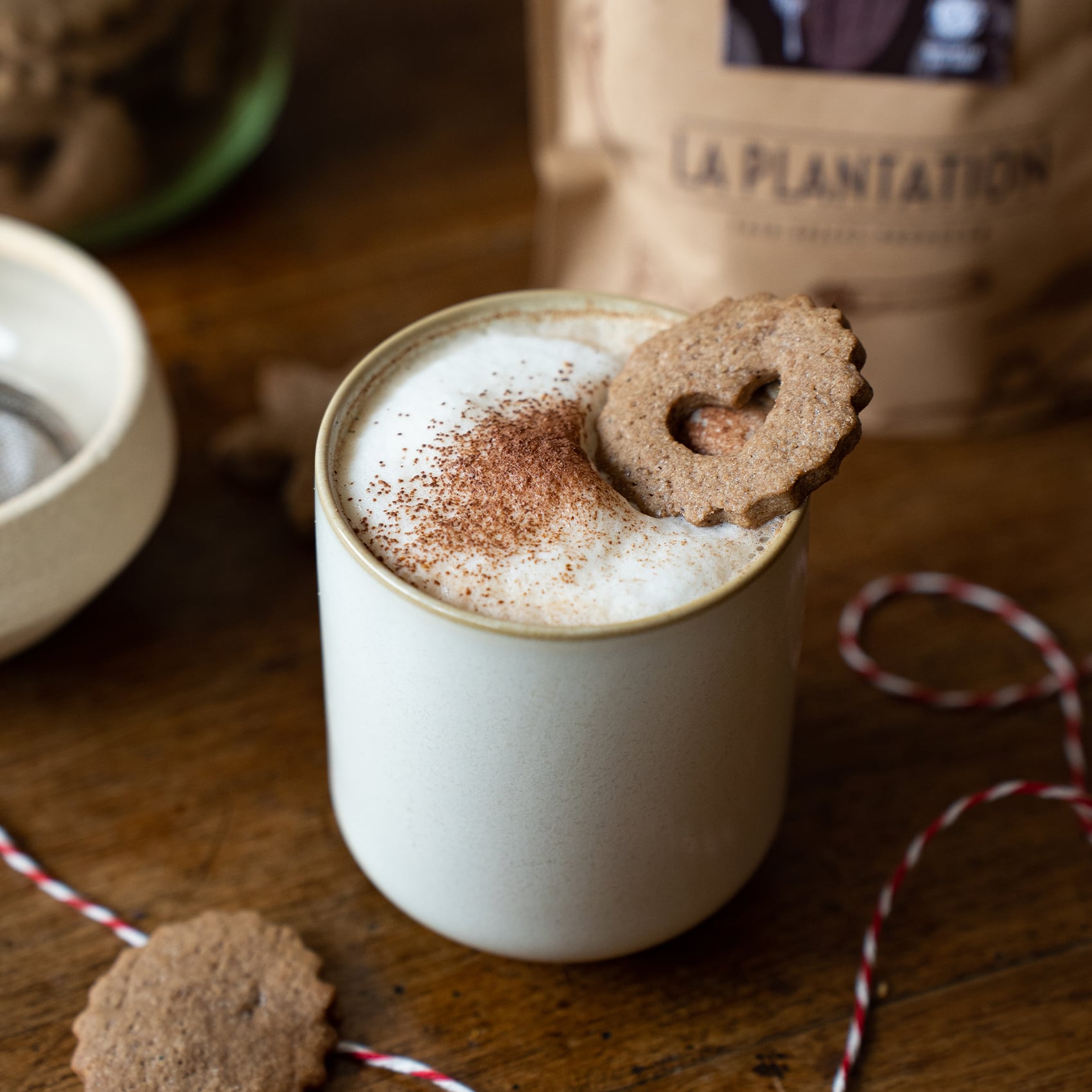 cup of Chai latte drink on a table