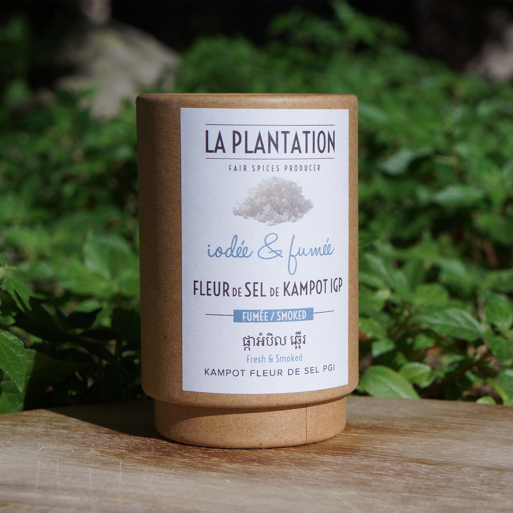 tube en kraft de fleur de sel fumée