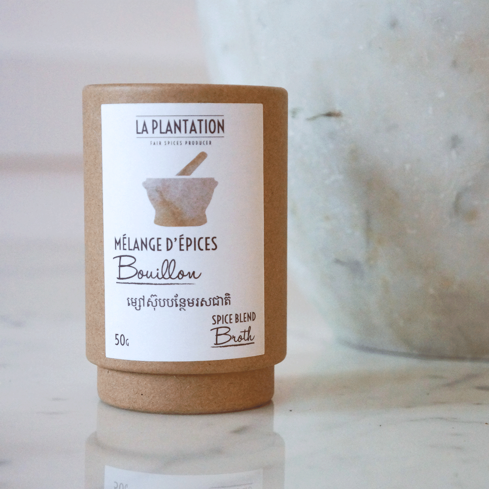 tube kraft alimentaire de mélange d'épices bouillon