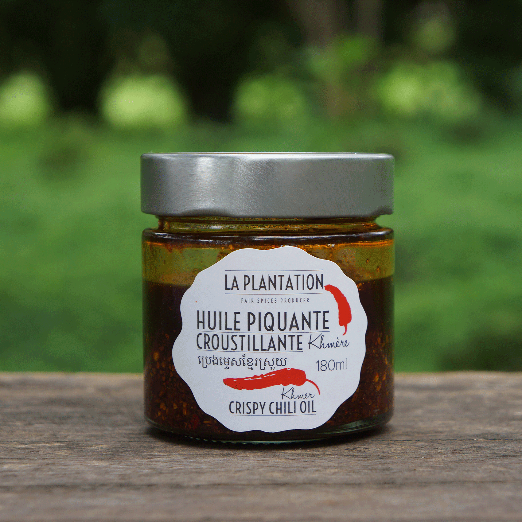 pot de huile pimentée croustillante