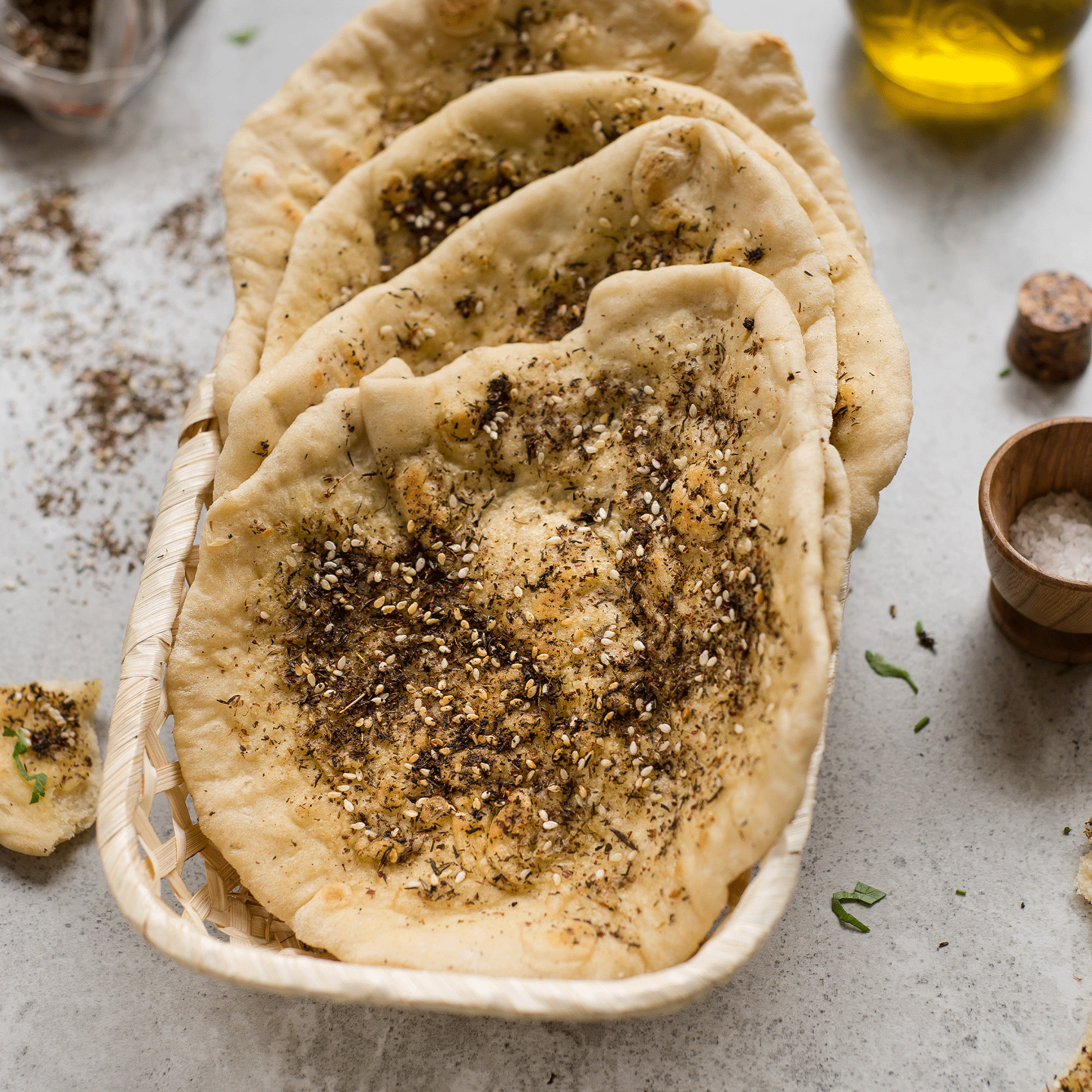 pain pita au zaatar