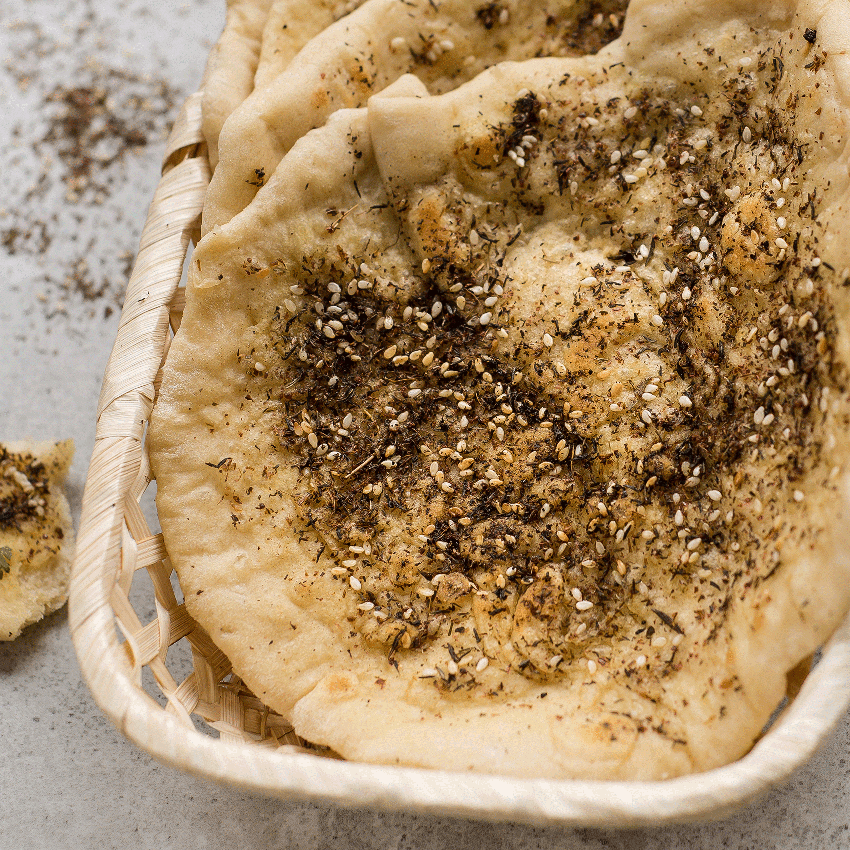 recette de pain pita au zaatar