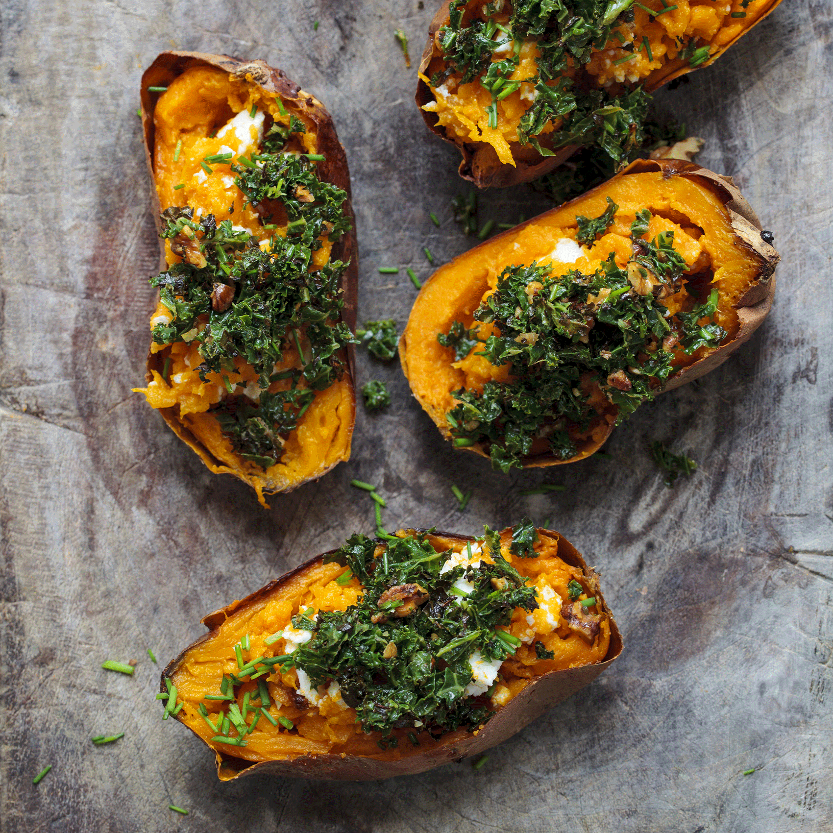 patate douce au four au thym