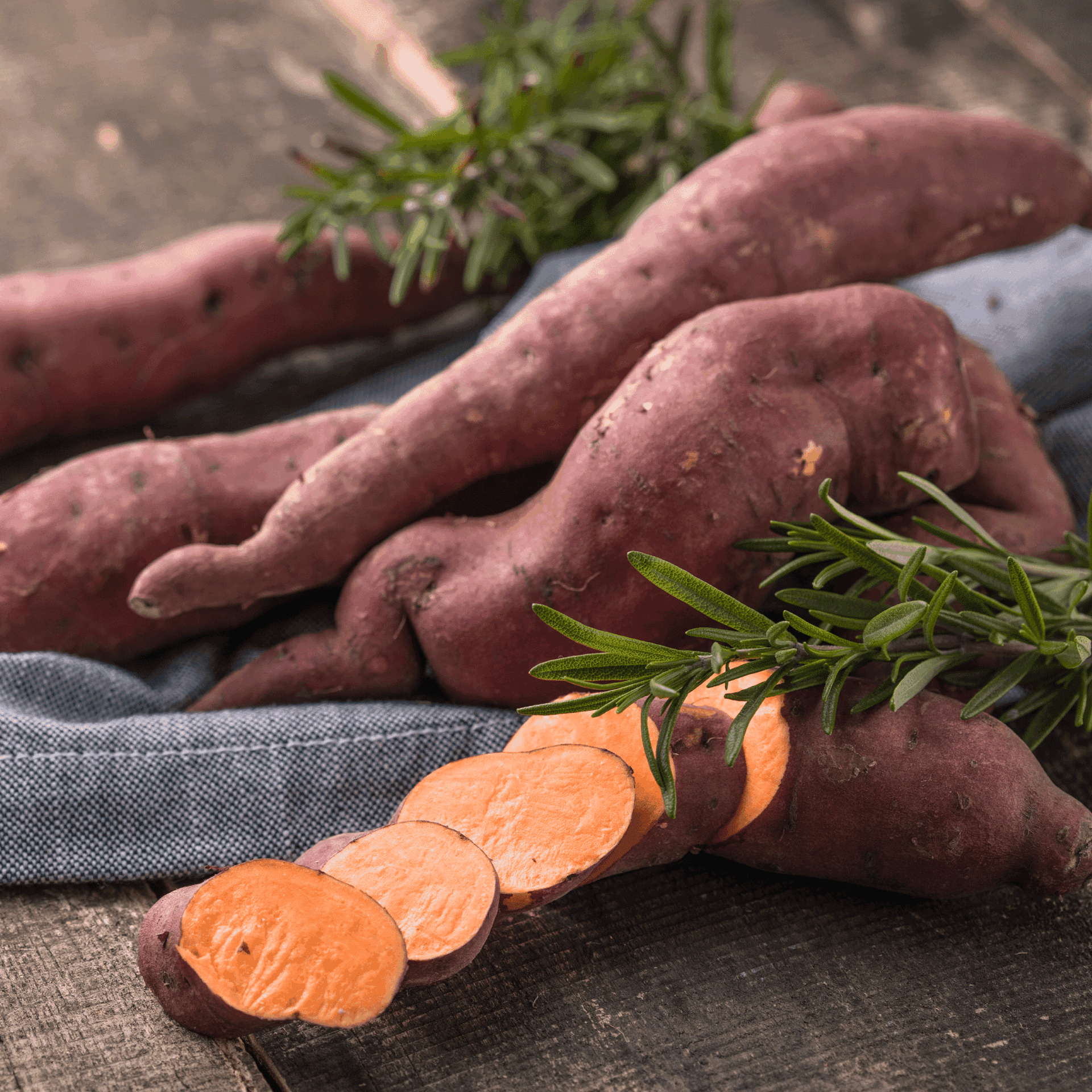 tranches de patates douces