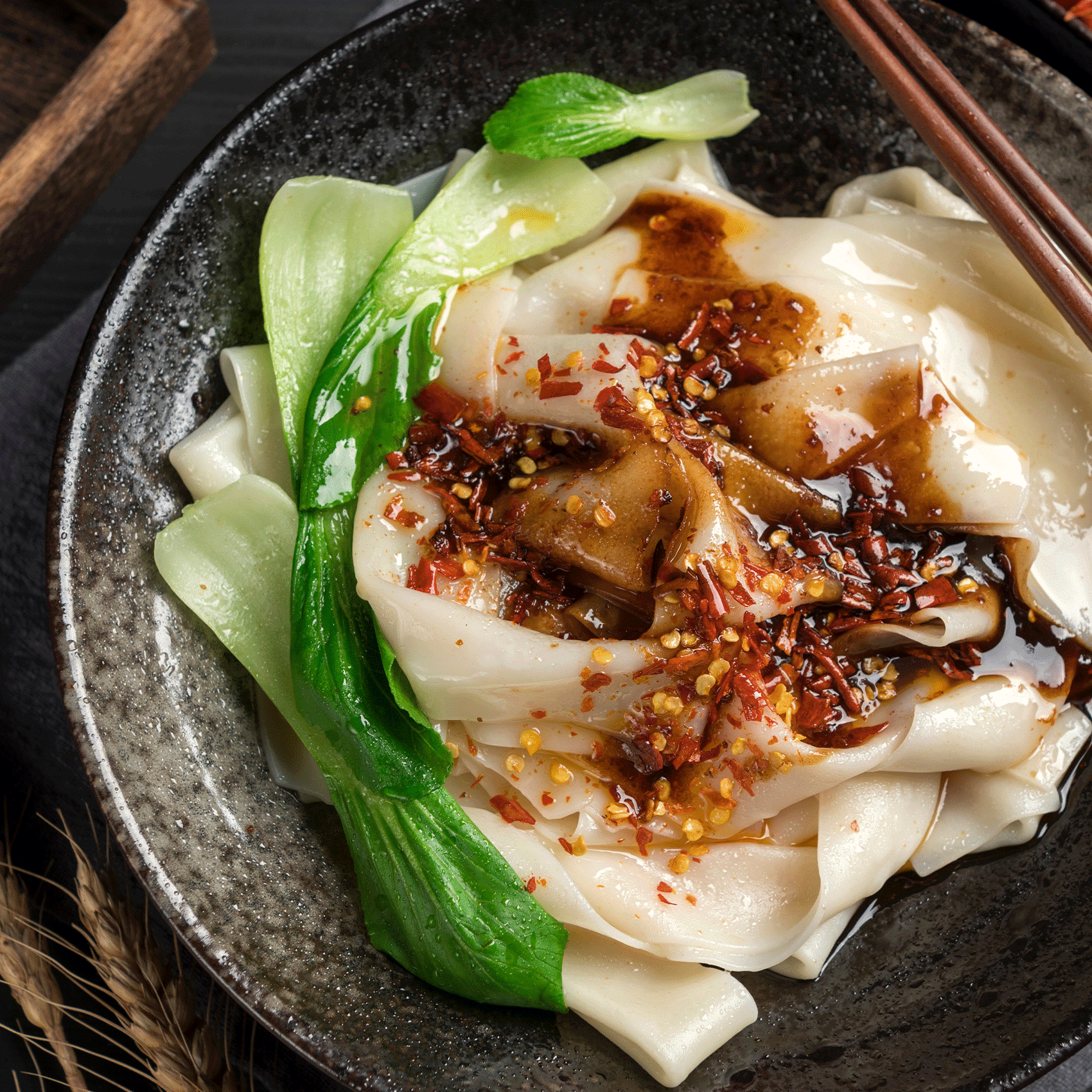 pâtes de nouilles pimentées