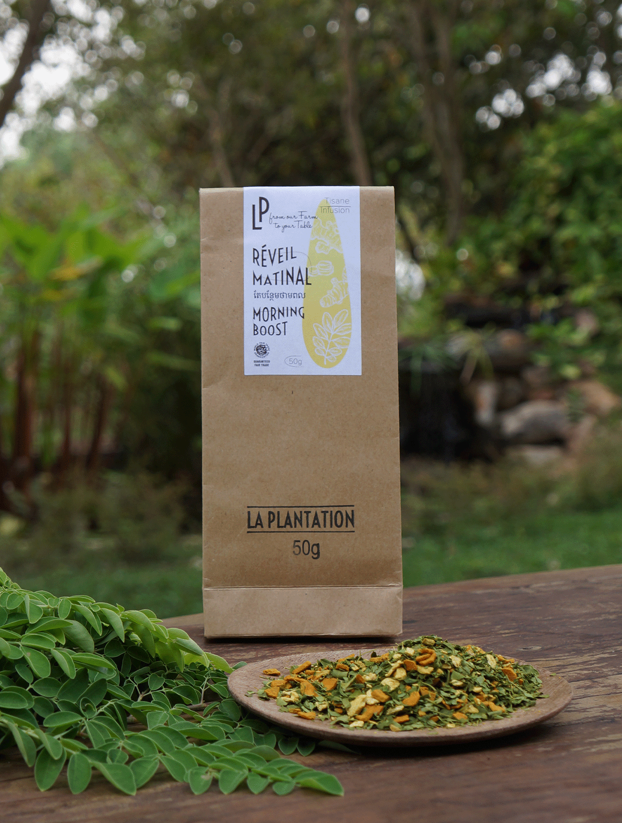 paquet de tisane aromatisée naturellement