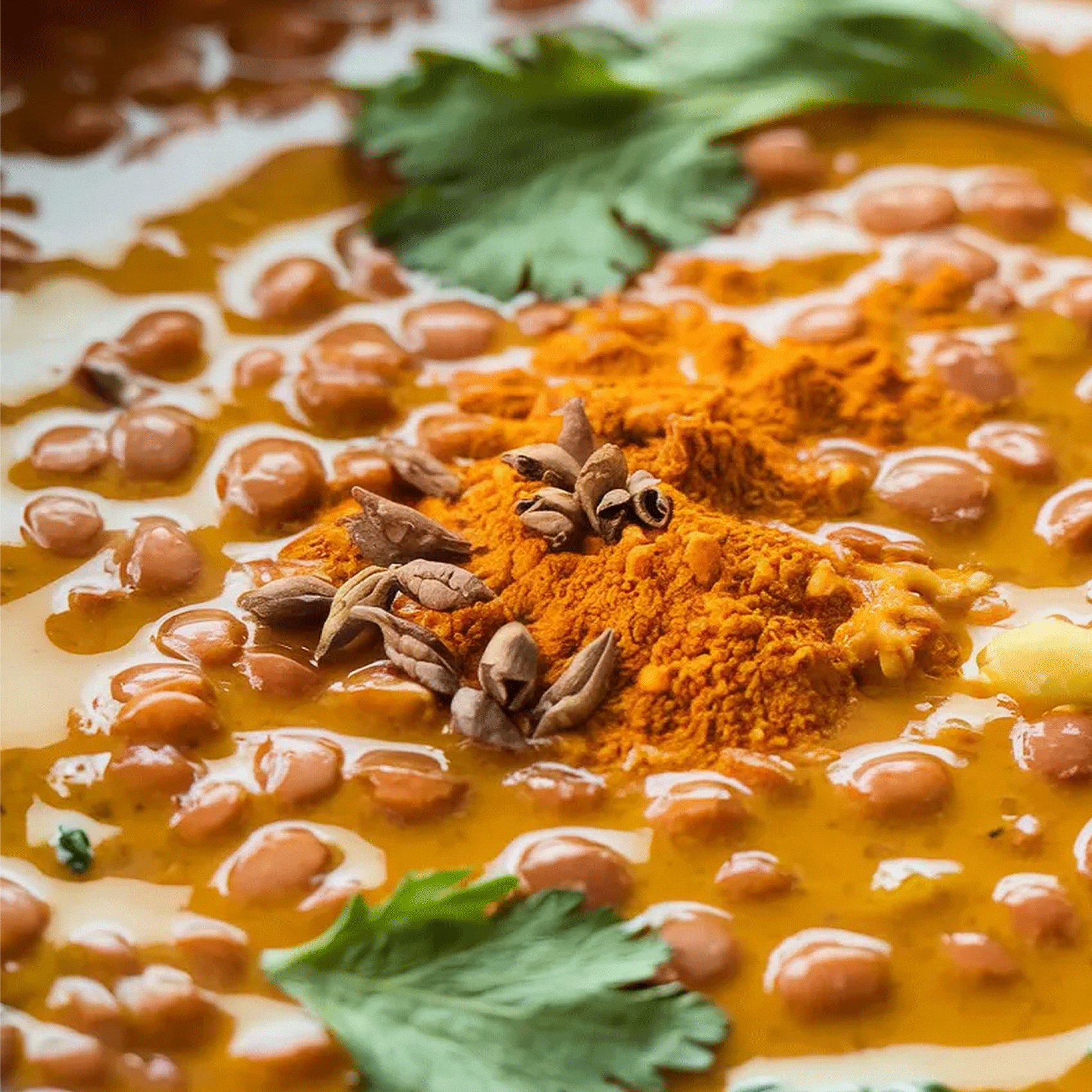 recette d'épices avec pois chiche en sauce