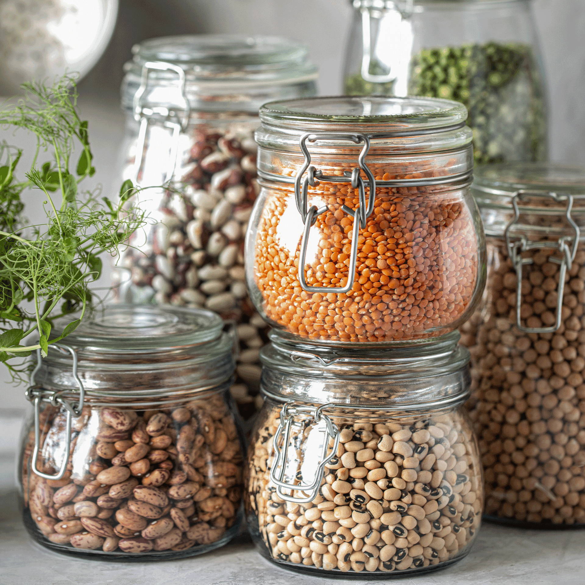 pulses in stacked jars