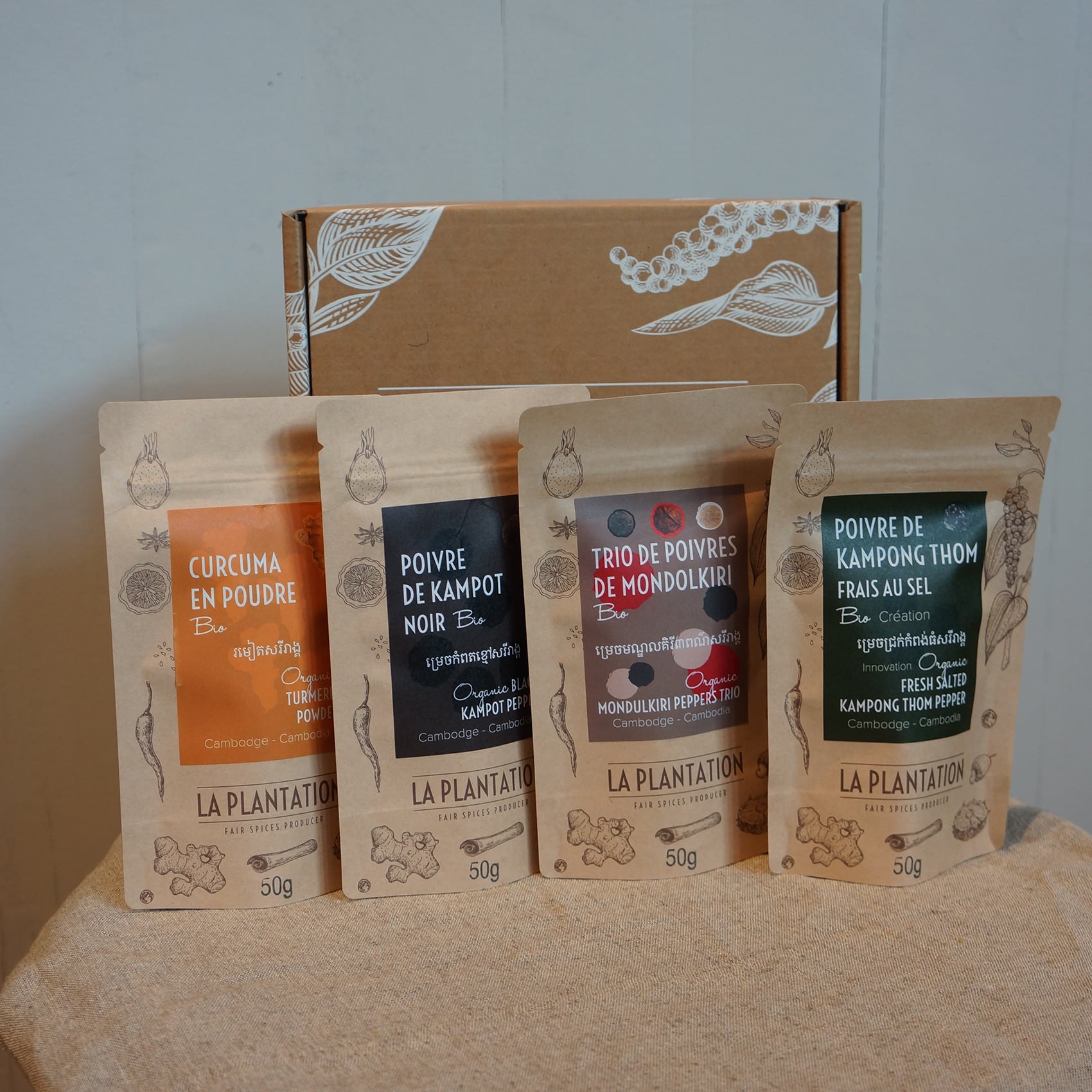 coffret d'épices bio de la Plantation
