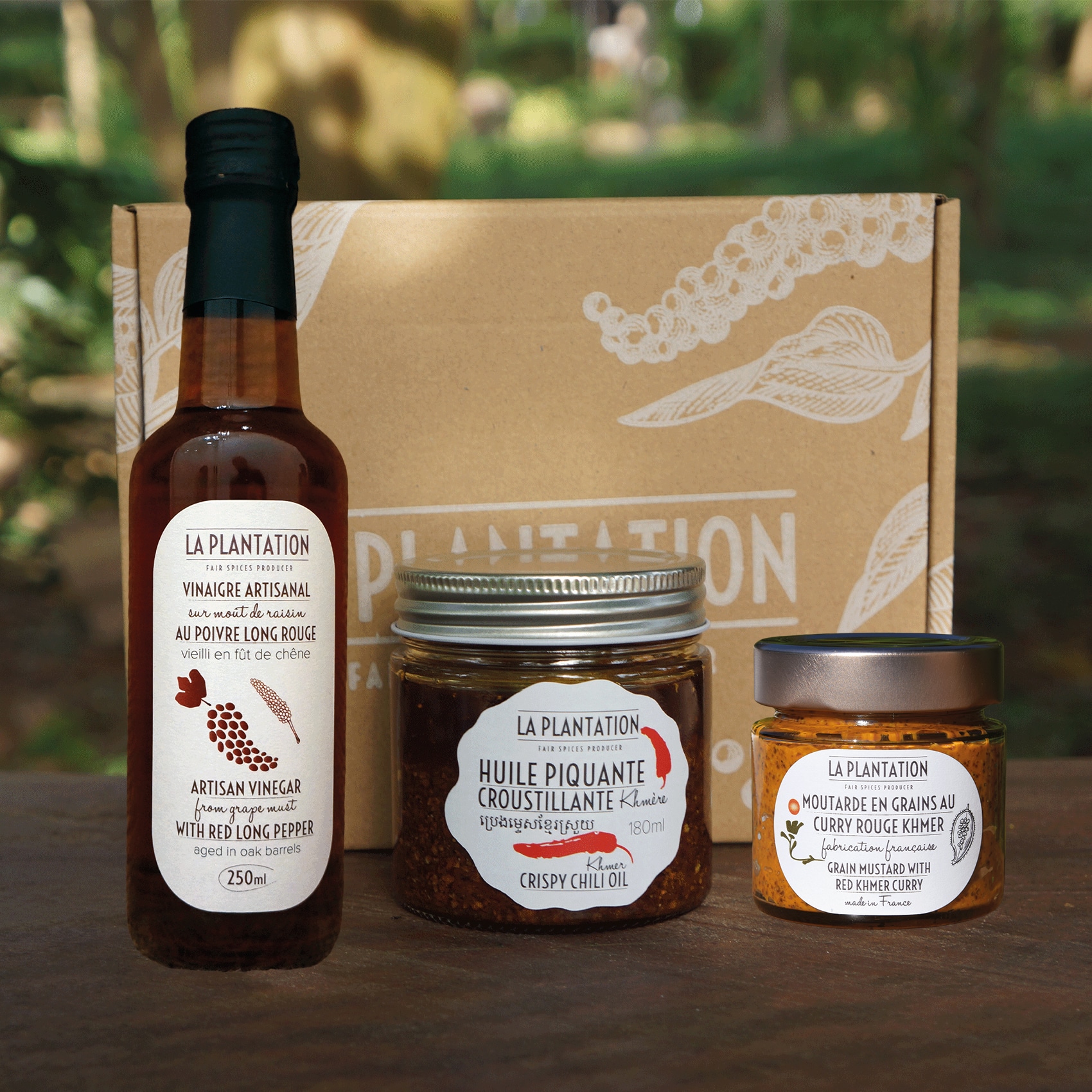 Coffret Condiments aux épices du Cambodge