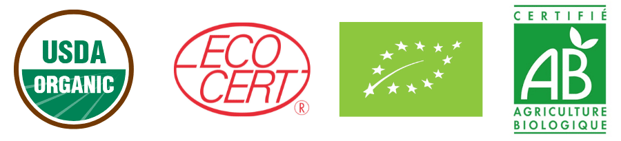logo ecocert, agriculture bio et USDA organic